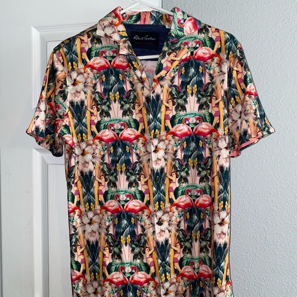 Tropical Robert Graham button-up size small - Picture 1 of 6